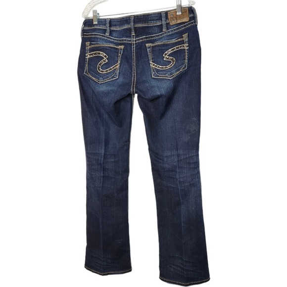 Silver Lola 17" Boot Cut Dark Wash Jeans Size 31 W x 32 L Women's - Picture 3 of 8